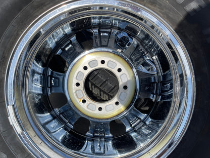 18" Ford F-250 F-350 LARIAT OEM CHROME rims wheels SET 10097 tires FIRESTONE