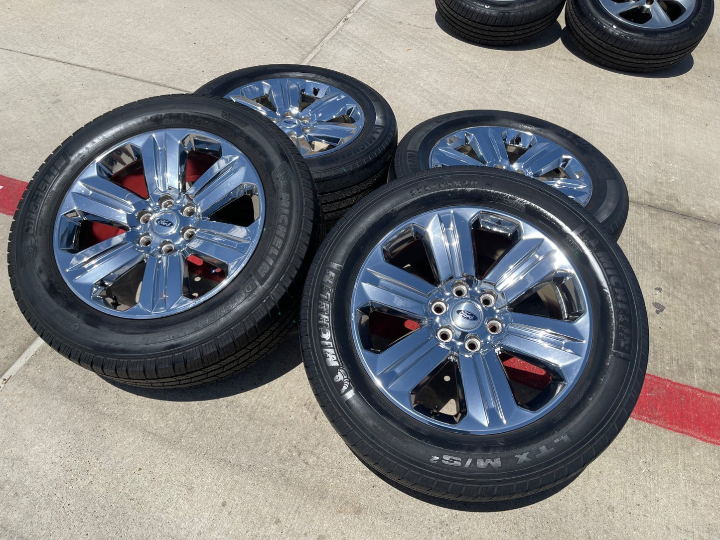 20" Ford F-150 Expedition OEM Lariat rims wheels 10171 SET tires CHROME