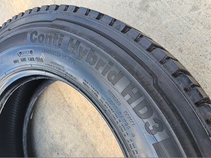 (1) 225/70/19.5 Continental Conti Hybrid HD3 tire 225/70r19.5 LT 14 PLY