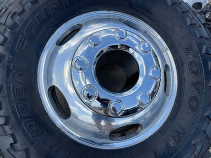 17" Ford F-350 Dually OEM 3618 3619 rims wheels SET tires TOYO M/T 33"
