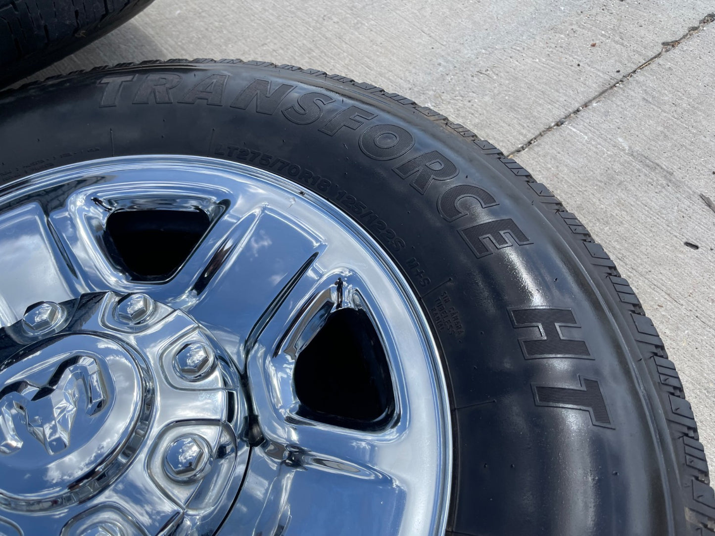 18" Dodge Ram 2500 3500 STEEL chrome OEM 2473 wheels rims SET FIRESTONE