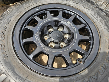 (4) 18" AEV SALTA GMC Sierra AT4X Chevy Silverado OEM rims wheels 2023 2024 2025