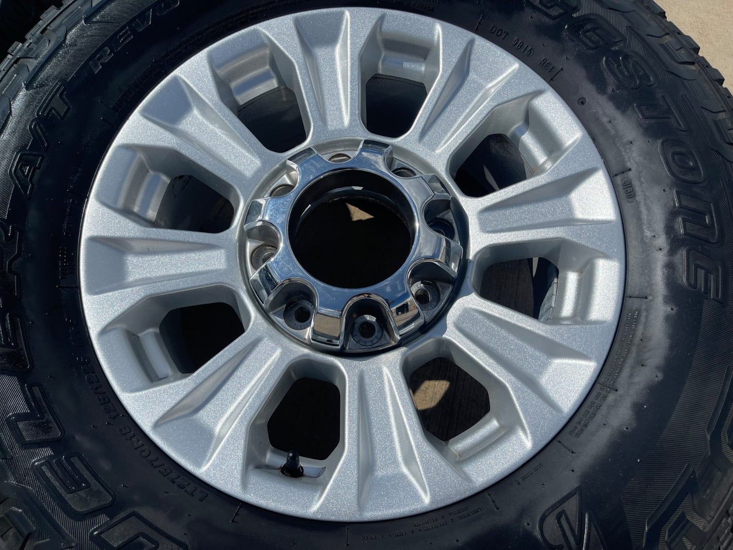 18" Ford F-250 F-350 OEM rims wheels 10097 tires BRIDGESTONE A/T SET