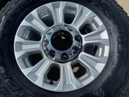 18" Ford F-250 F-350 OEM rims wheels 10097 tires BRIDGESTONE A/T SET