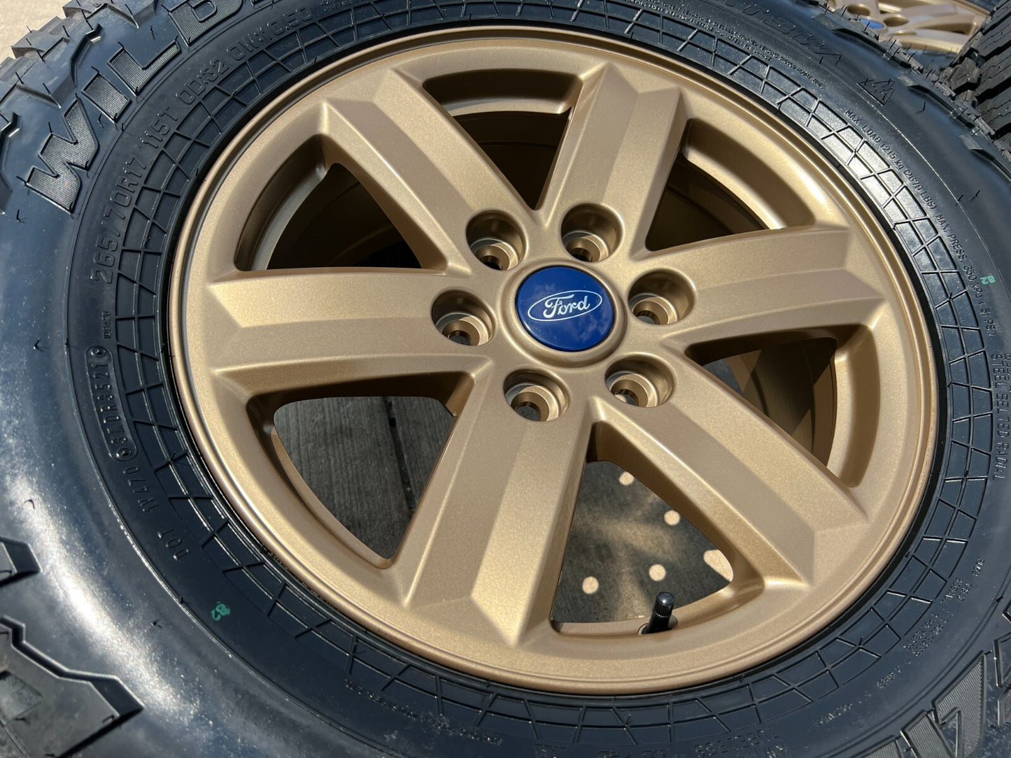 17" Ford F-150 OEM BRONZE Tremor rims wheels tires 10339 FALKEN A/T3 NEW