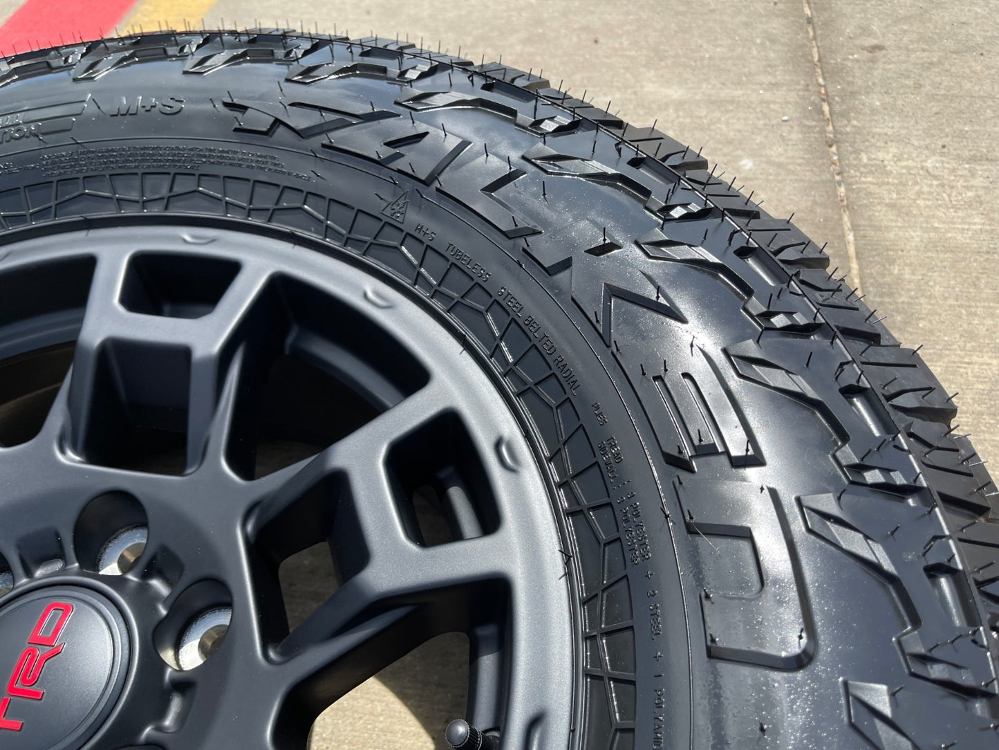 17" Toyota Tacoma TRD 4Runner OEM wheels rims SET black FJ FALKEN A/T4 33" NEW