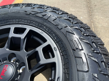 17" Toyota Tacoma TRD 4Runner OEM wheels rims SET black FJ FALKEN A/T4 33" NEW