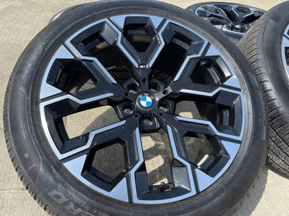 20" BMW M760i 740i 640i OEM Series 1036M SET black wheels rims tires