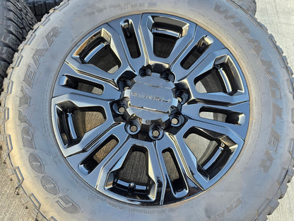 20" GMC Sierra Chevy 2500 OEM 5957 BLACK DIAMOND wheels rims 2024 2025 NEW