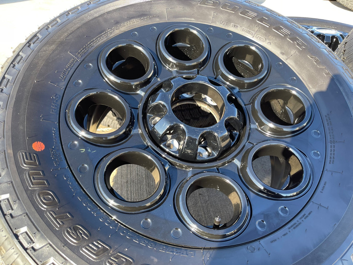 20" Ford F-250 F-350 OEM black TREMOR 10484 10299 wheels rims BRIDGESTONE NEW