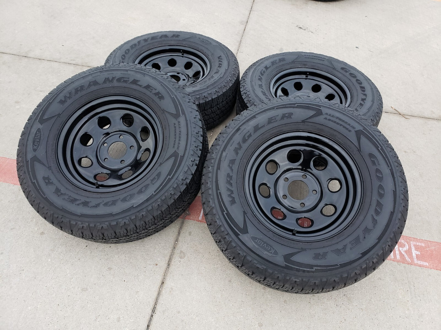 16x7 Aftermarket Jeep Wrangler wheels rims 5x127 5x5 2013 2014 2015 2016 2017