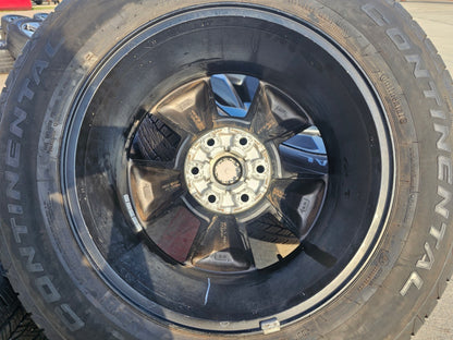 20" Ram 1500 OEM LIMITED Laramie wheels rims black 2675 2722 CONTINENTAL