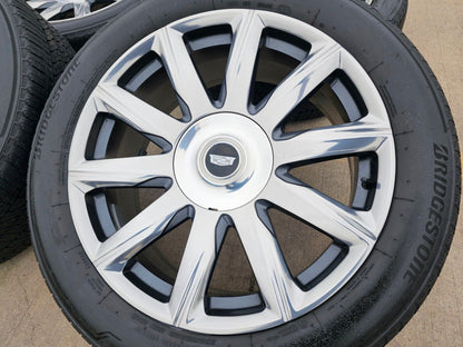 22" Cadillac Escalade Platinum OEM ORIGINAL 95078 wheels rims 2023 2024 2025