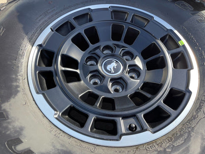 17" Ford Bronco HERITAGE SASQUATCH wheels rims Black NEW 2024