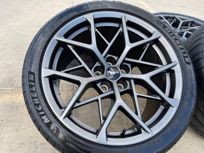 19" 19x10.5 19x11 Ford Mustang GT Track Pack PREFORMANCE OEM wheels rim MICHELIN