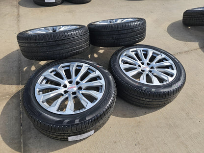 22" GMC Yukon Sierra DENALI OEM wheels rims SET 14025 97000 tires PIRELLI NEW
