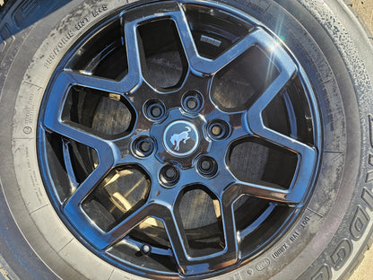 18" Ford Bronco wheels rims tires black 95213 Ranger 2023 2024 2025 2026