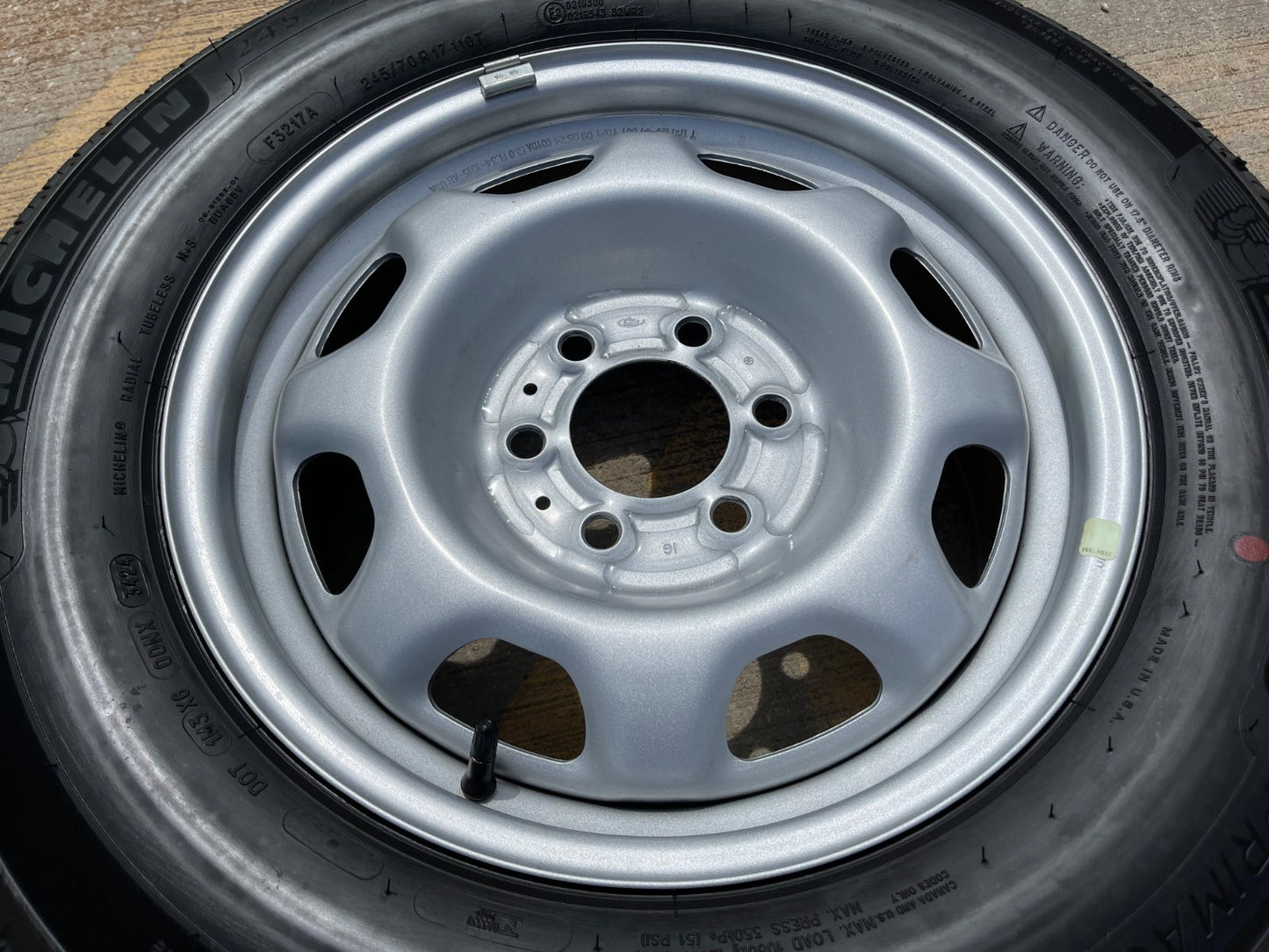 17" Ford F-150 OEM rim wheel 3857 steel 2023 2024 2025 2026 2027 MICHELIN NEW