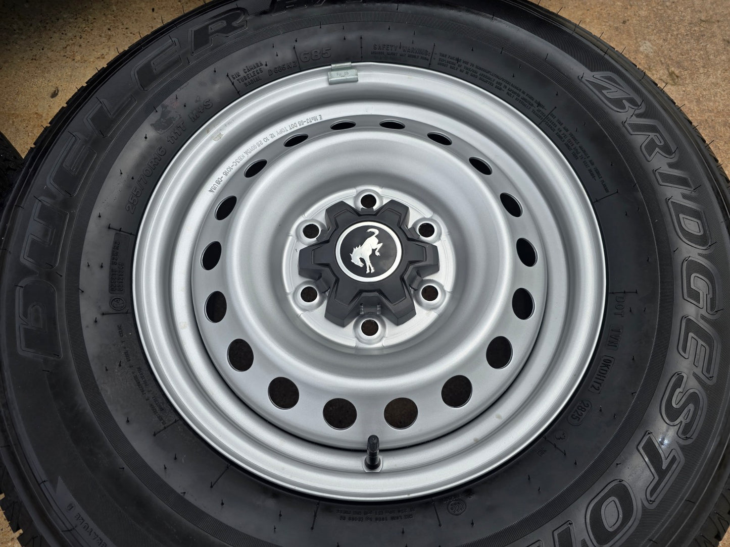 16" Bronco Ford Ranger steel wheels rims tires SET 10226 2022-2027