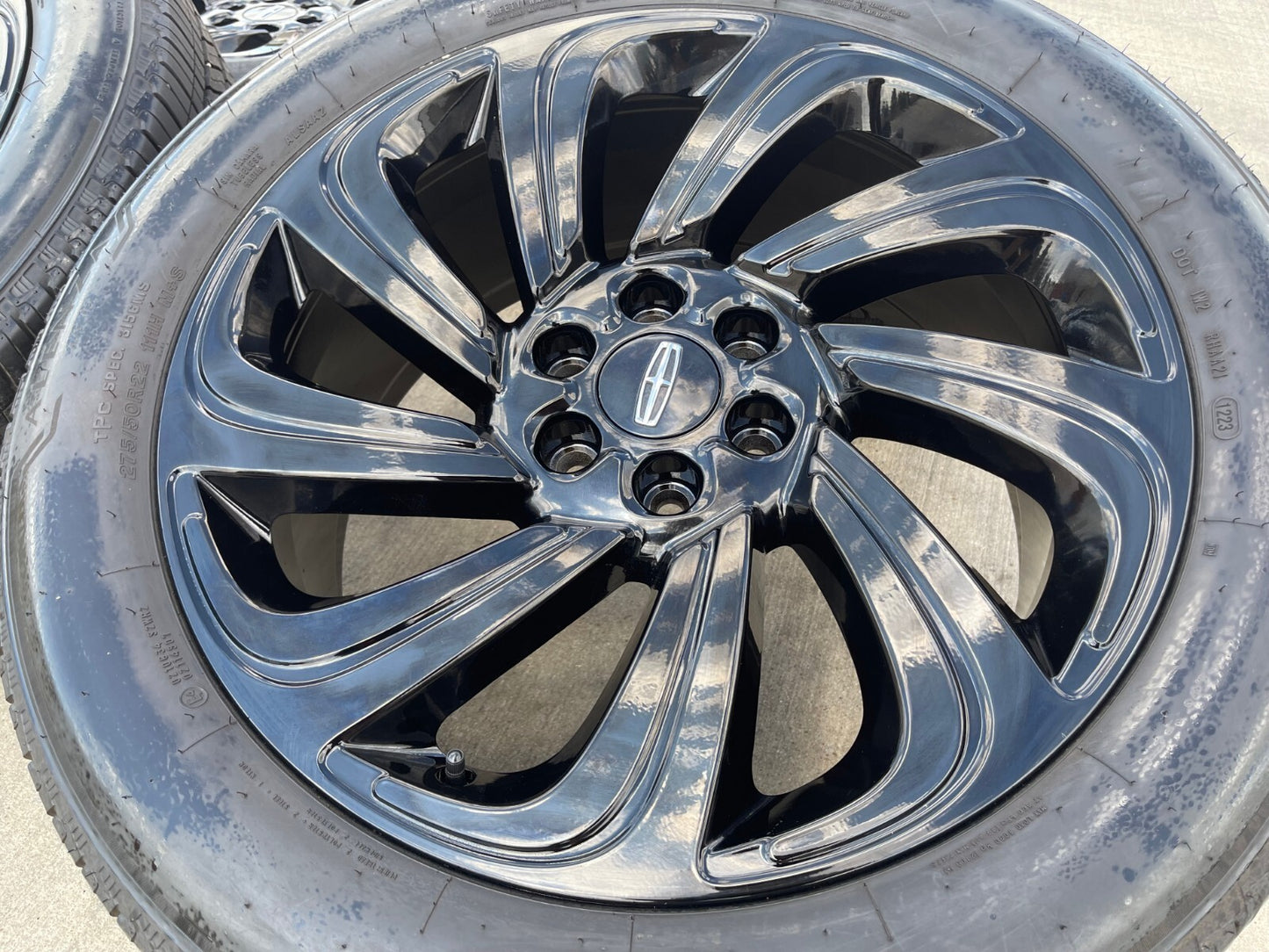 22" Lincoln Navigator BLACK LABEL OEM 10497 rims wheels tires
