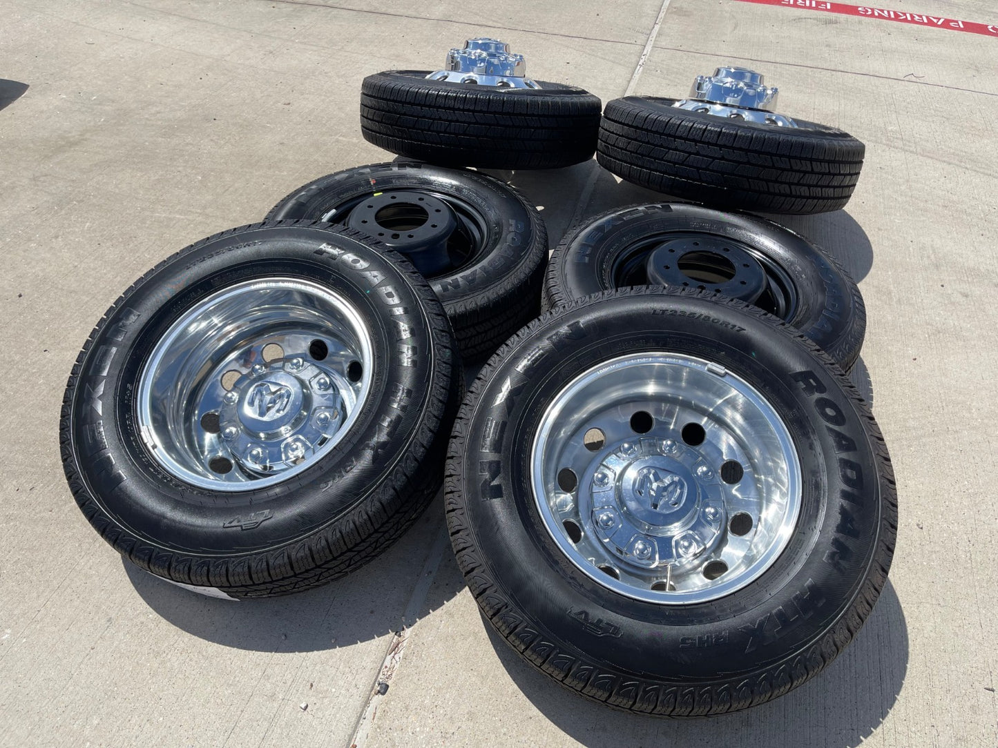 17" Dodge Ram 3500 Dually Laramie 8x200 wheels rims 2701 2702 OEM SET 2026 NEW