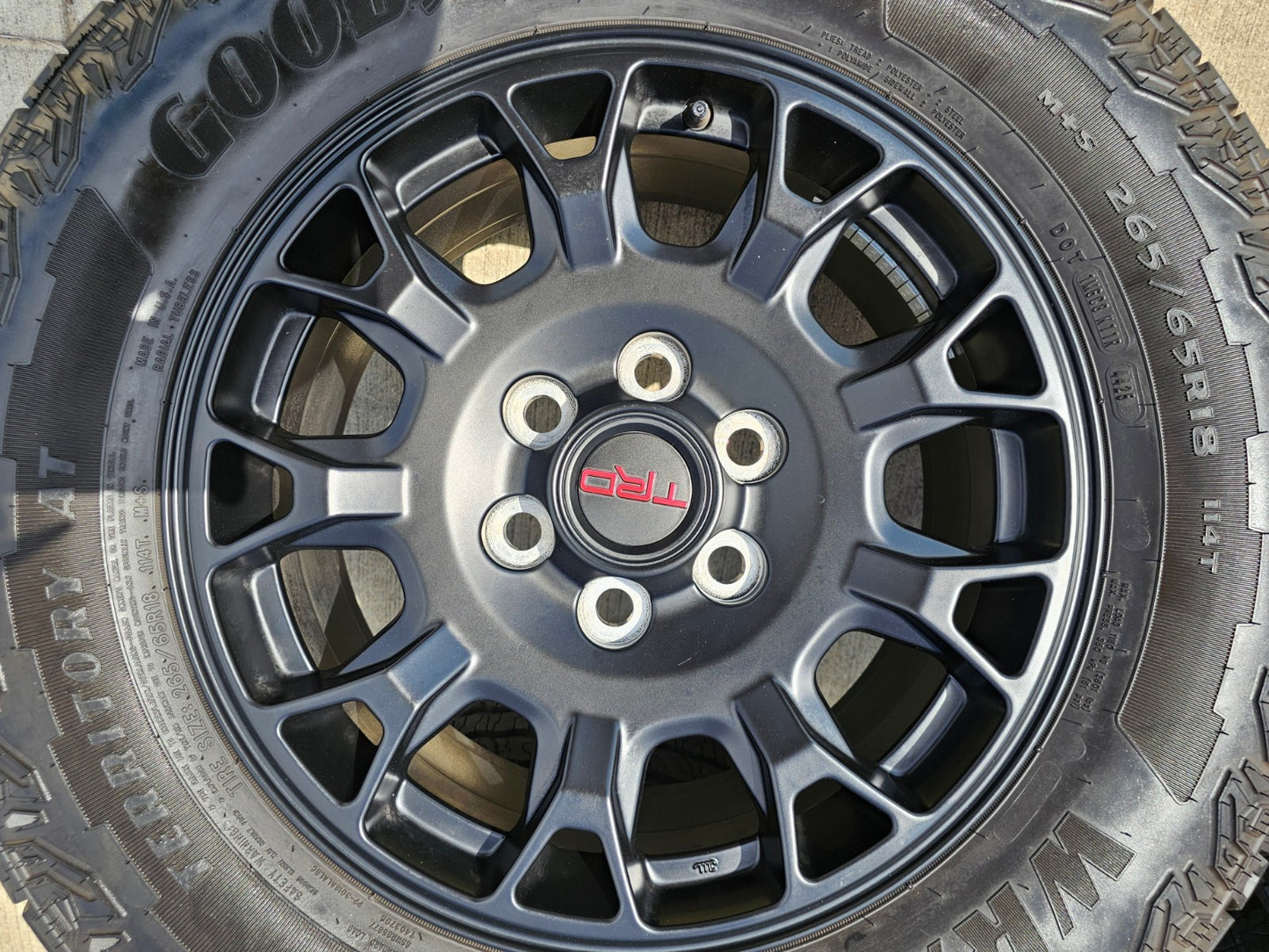 18" Toyota Tacoma 4Runner TRD Pro OEM 95973 wheels rims 2025 2026 GOODYEAR A/T