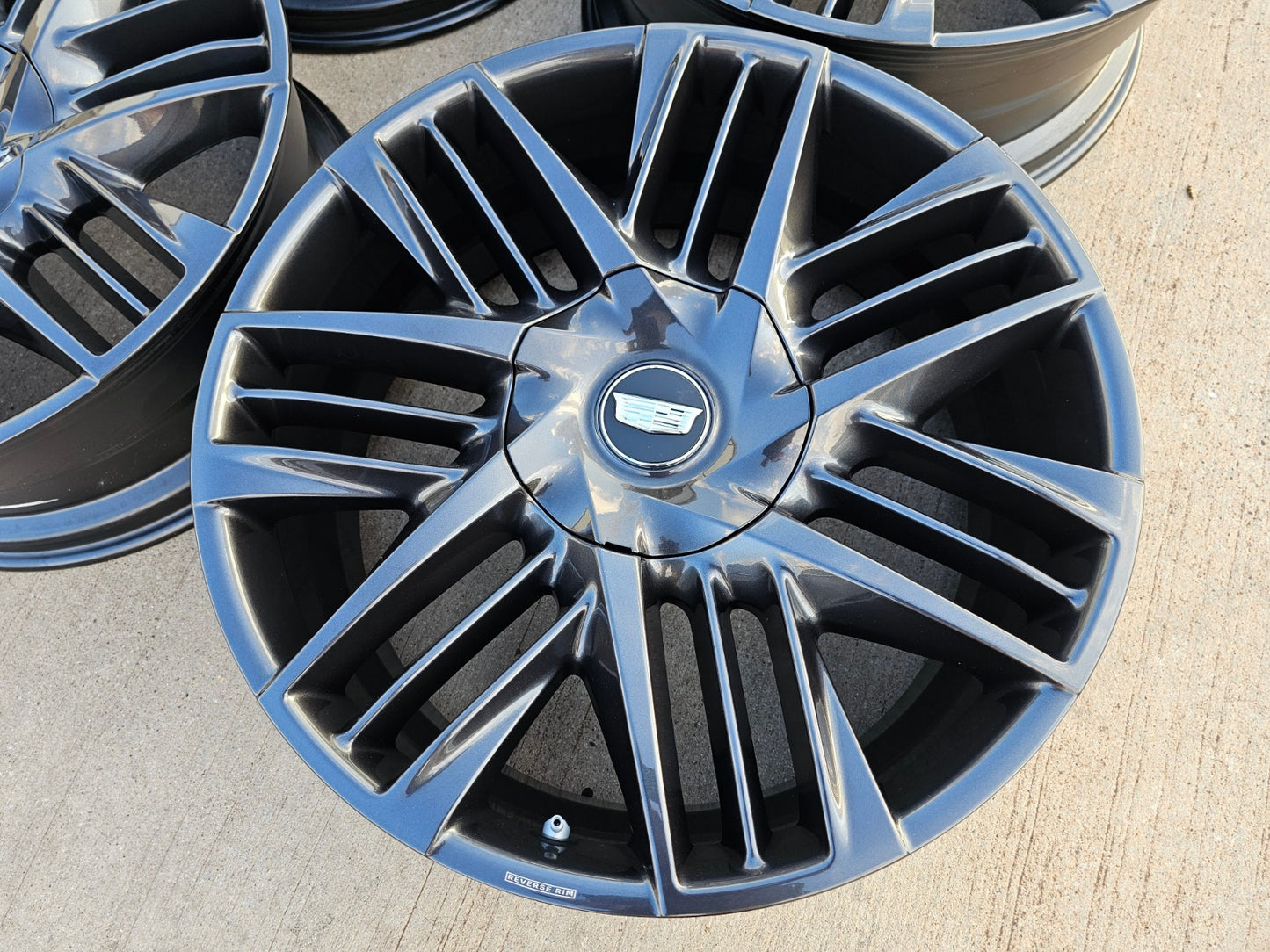 NEW 24" Cadillac Escalade IQ Deep Space EV OEM SET wheels rims Hummer 2025-2027