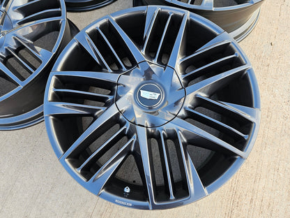 NEW 24" Cadillac Escalade IQ Deep Space EV OEM SET wheels rims Hummer 2025-2027