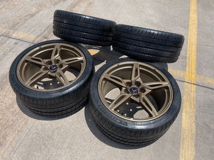 19" + 20" Chevy Corvette C8 OEM wheels rims BRONZE 14007 14008 2024 2025 NEW