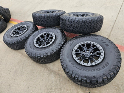 17" Ford F-150 Raptor Bronco R OEM BEADLOCK rims wheels 37" tires 2023 2024 2025