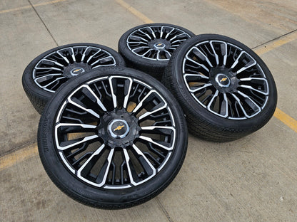 24" Chevy Tahoe Suburban Silverado OEM High Country wheels rims 2025 2026 NEW