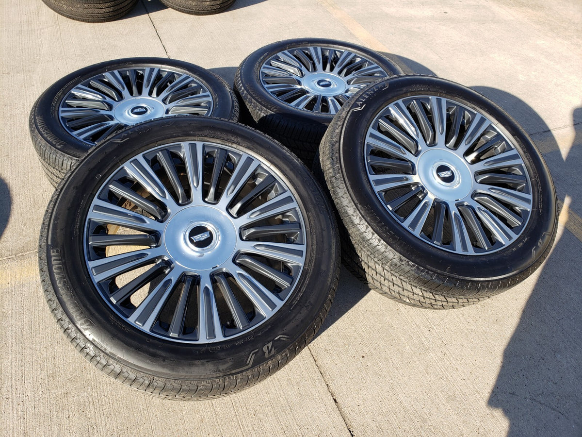 22" Cadillac Escalade Platinum OEM 4876 95167 wheels rims SET BRIDGESTONE