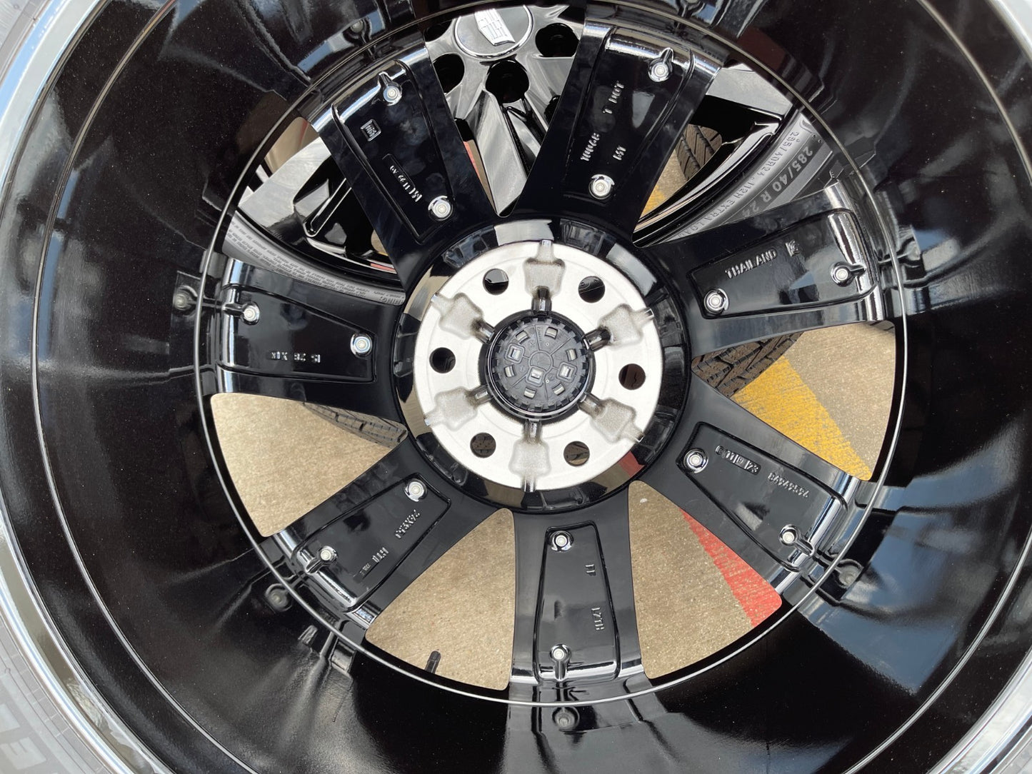 24" Cadillac Escalade V OEM wheels rims black SET 2025 2026 2027 NEW MICHELIN