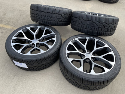 24" GMC Yukon Sierra Chevy Tahoe 1500 OEM replica 5668 wheels rims tires