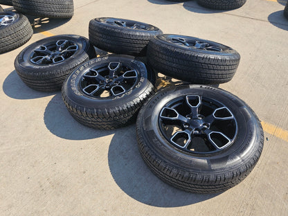 18" Jeep Wrangler SMOKY MOUNTAIN Black OEM 9198 wheels rims tires