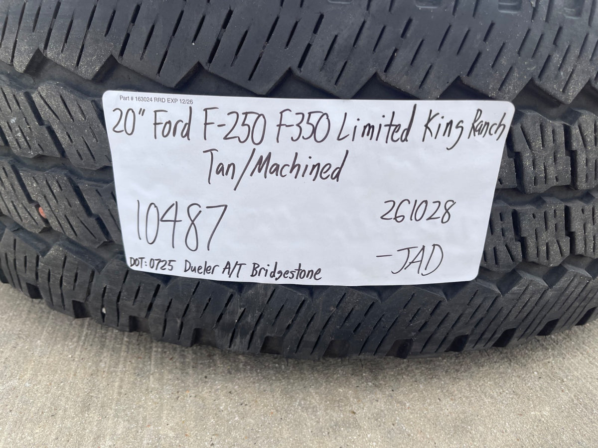 20" Ford F-250 F-350 OEM 10487 LIMITED KING RANCH tan wheels rims 2025 2026 2027