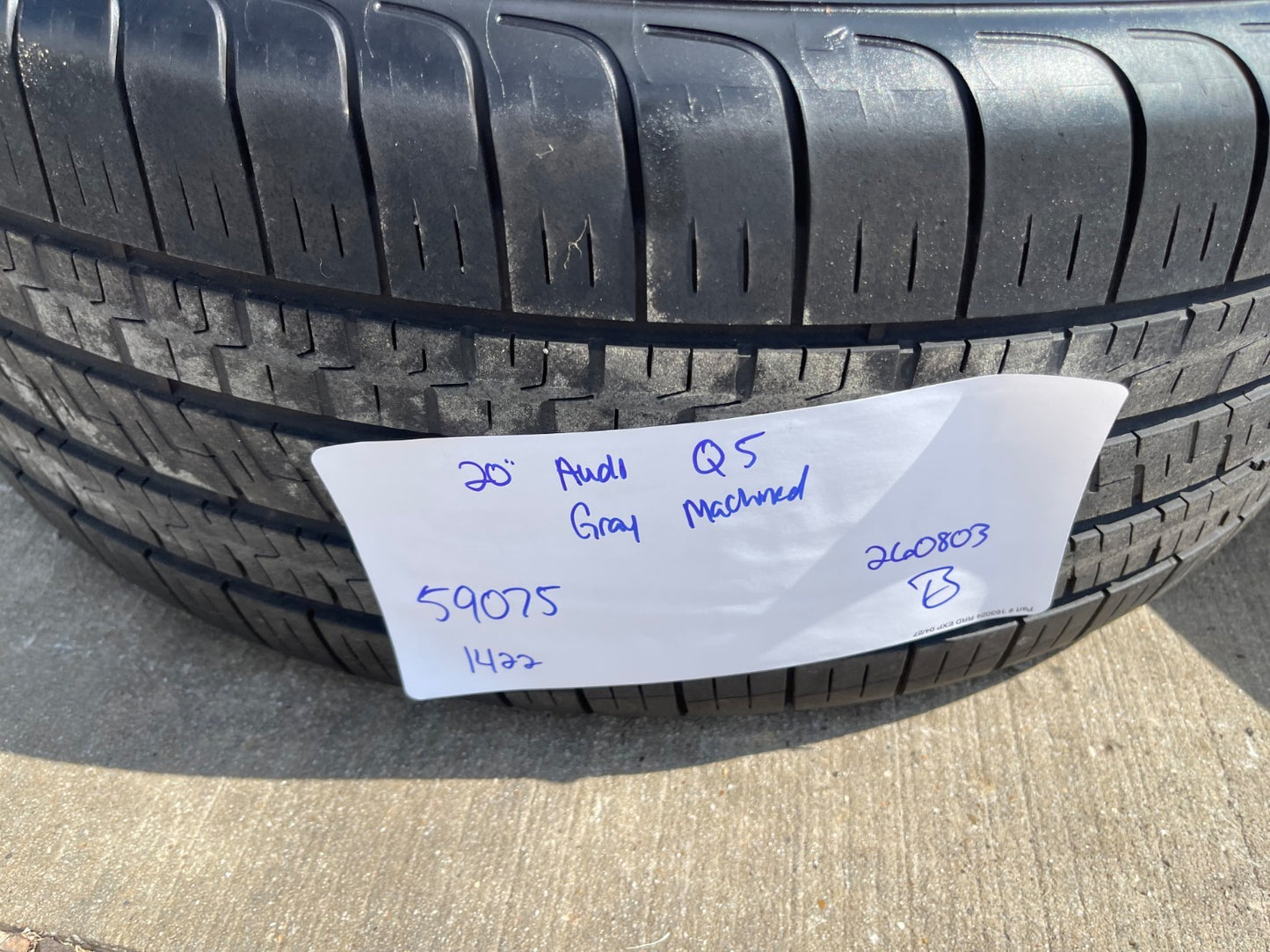 20" Audi Q5 wheels rims OEM 59075 Q3 Q7 Q8 SQ5 SQ3 RS S SET GOODYEAR
