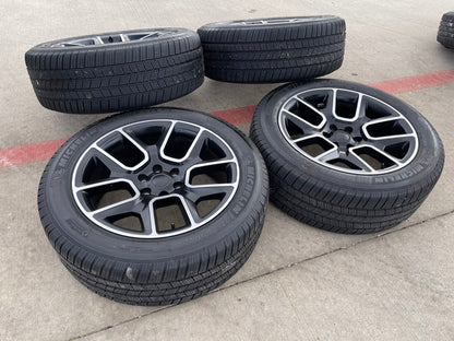 22" Dodge Ram 1500 OEM Replica LIMITED Laramie wheels rims black 2725 2684 tires