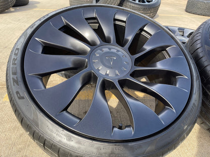 20" Tesla Model 3 OEM Uberturbine wheels rims tires 2021 2022 2023 2024 2025