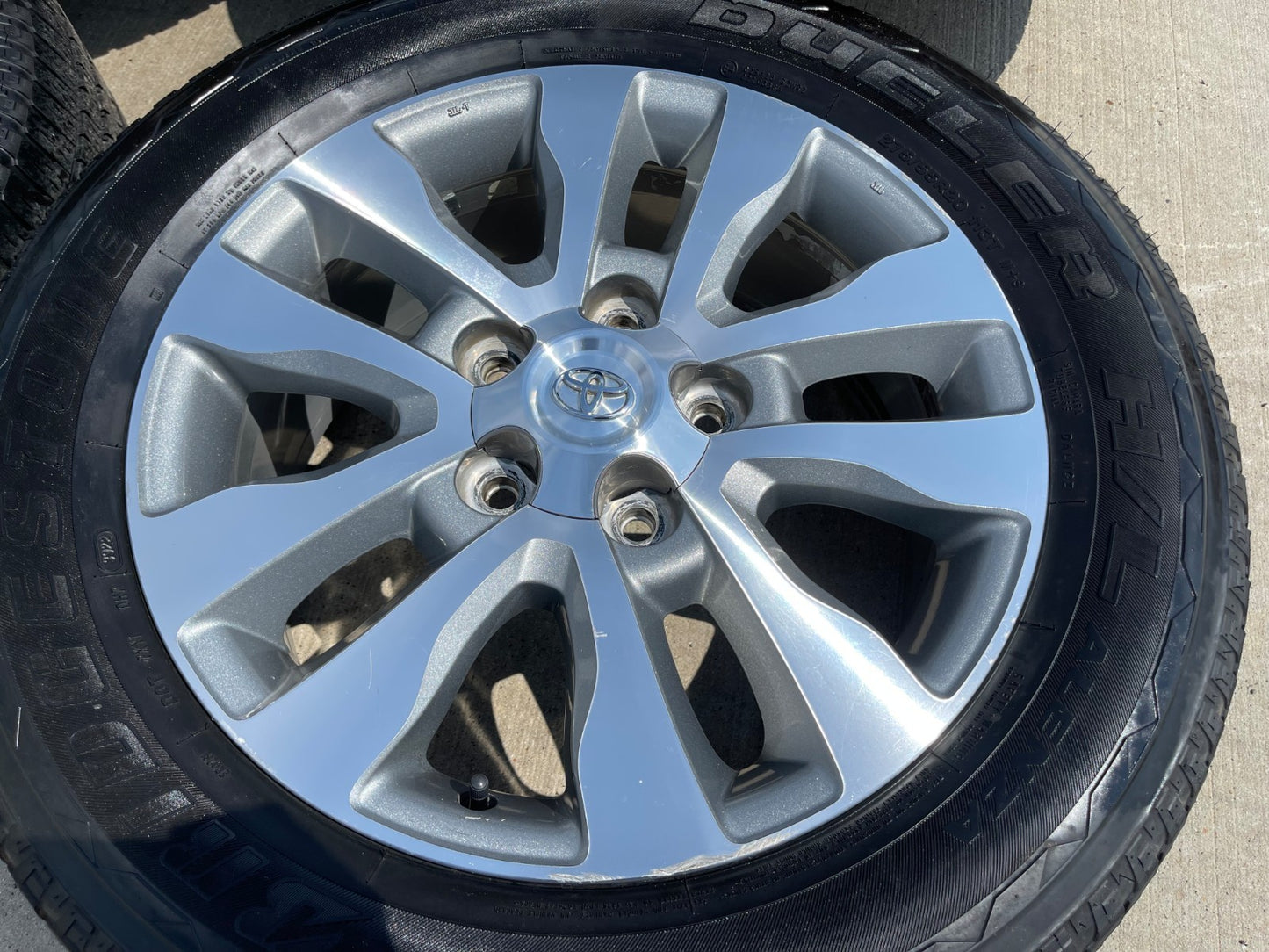 20" Toyota Tundra PLATINUM OEM 69533 SET wheels rims 5x150 tires BRIDGESTONE