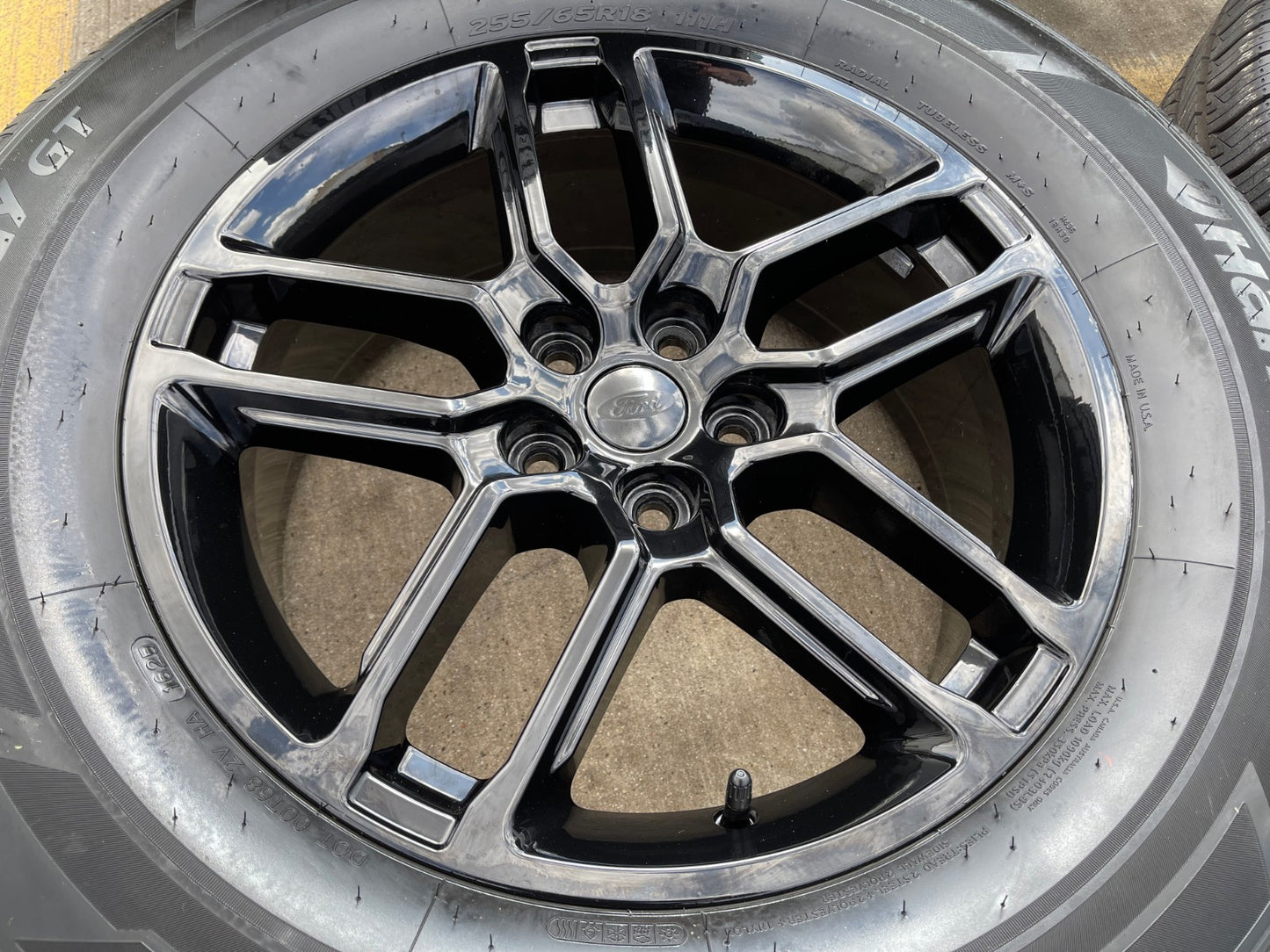 18" Ford Taurus Explorer OEM 10698 rims wheels black 2023 2024 2025 2026 HANKOOK
