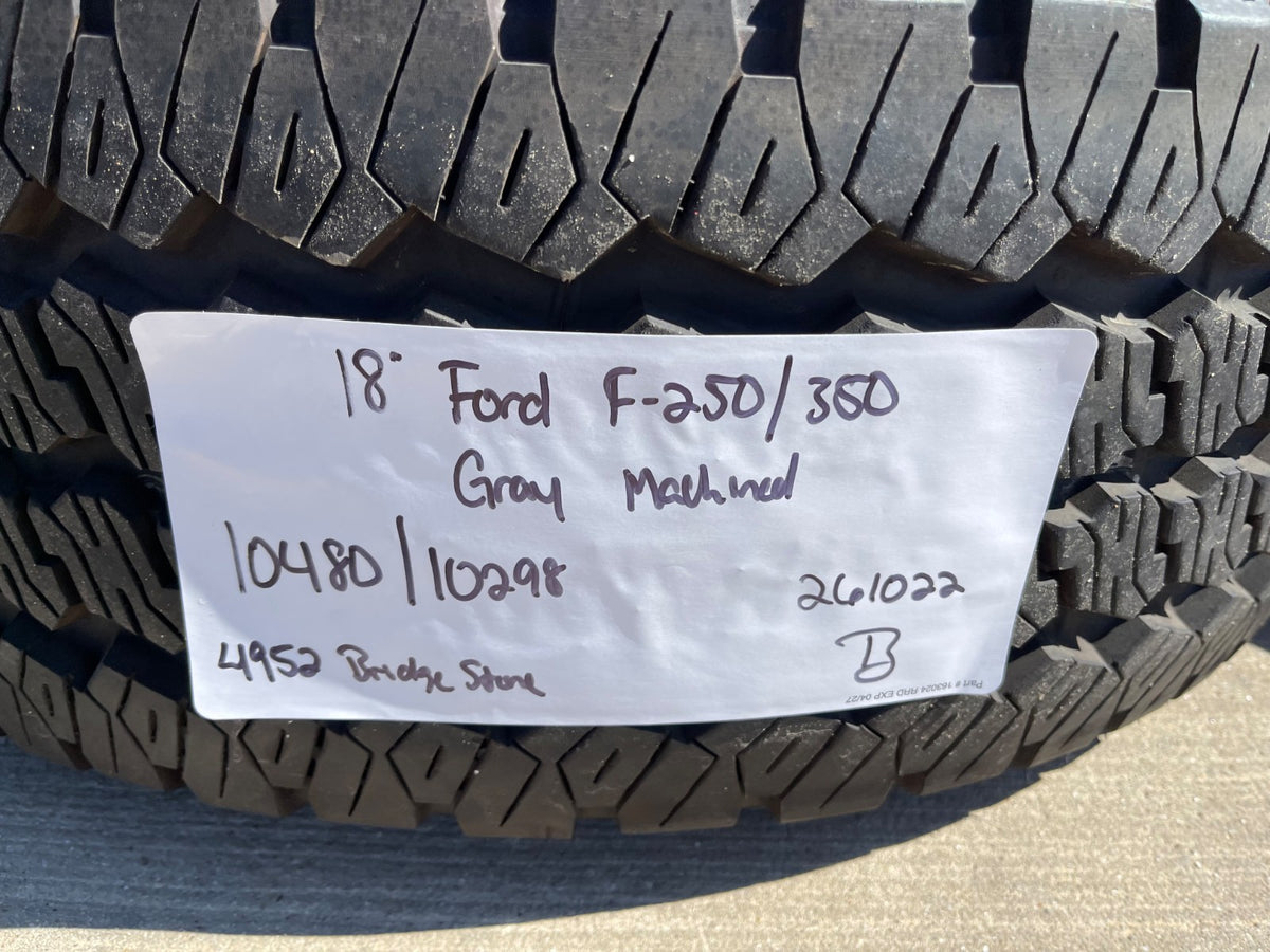 18" Ford F-250 F-350 Lariat FX-4 OEM wheels 10480 10298 BRIDGESTONE A/T SET NICE