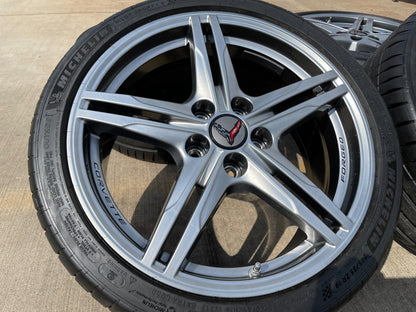 19" + 20" Chevy Corvette Z06 C8 OEM FORGED 94027 94028 wheels rims 2024 2026