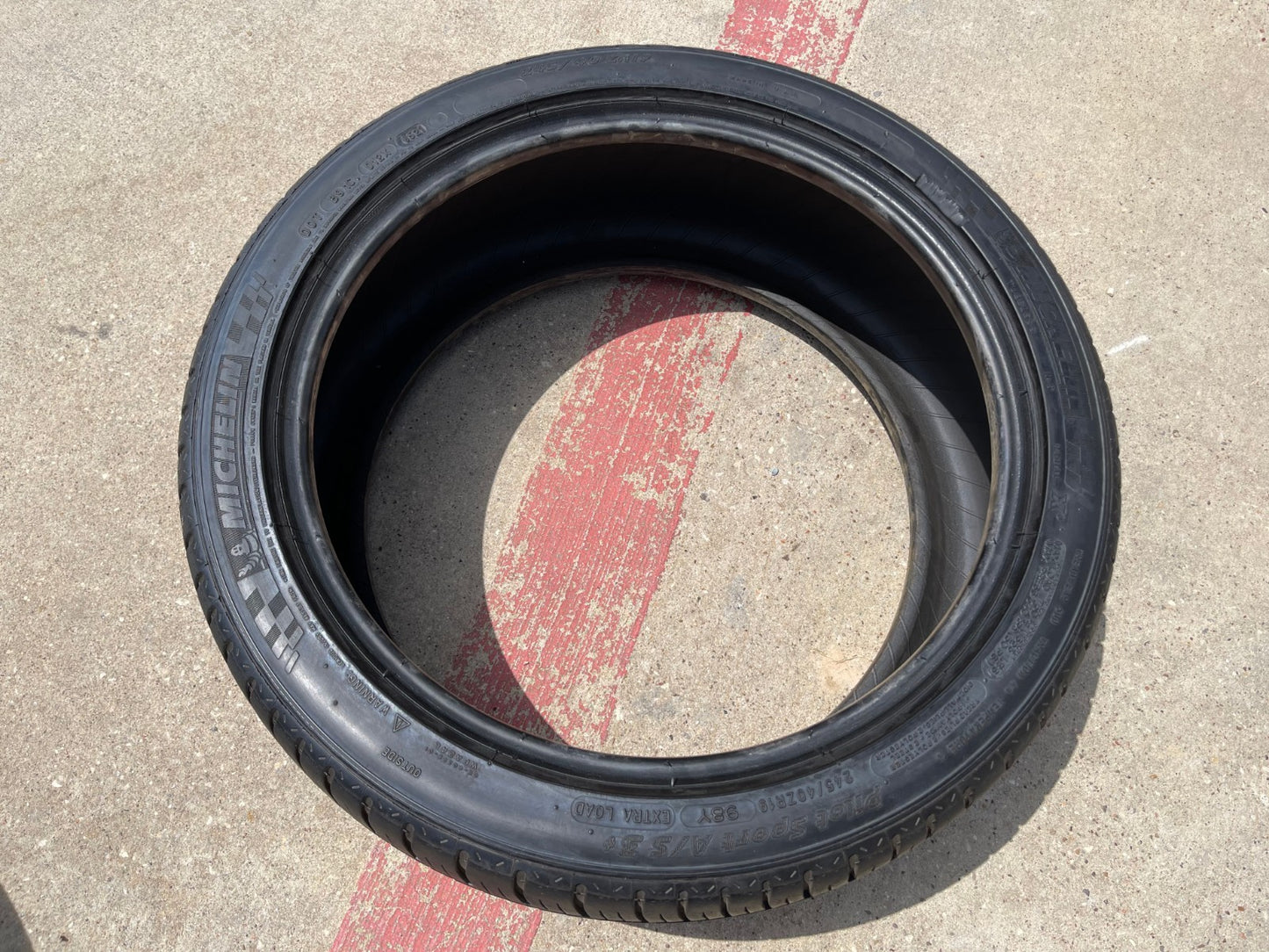(1) 245/40/19 Michelin Pilot Sport A/S 3 All Season Plus + 98Y XL 245/40R19 tire