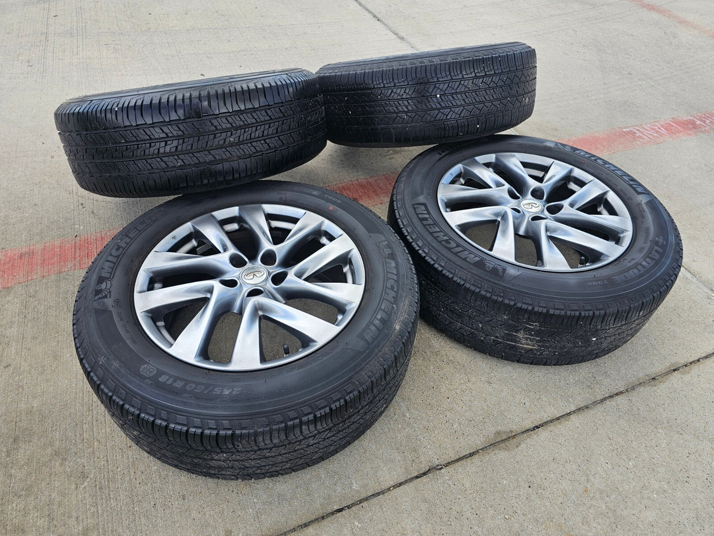 18" Infiniti QX60 FX35 FX45 JX35 Nissan OEM SET wheels rims 73760 71564