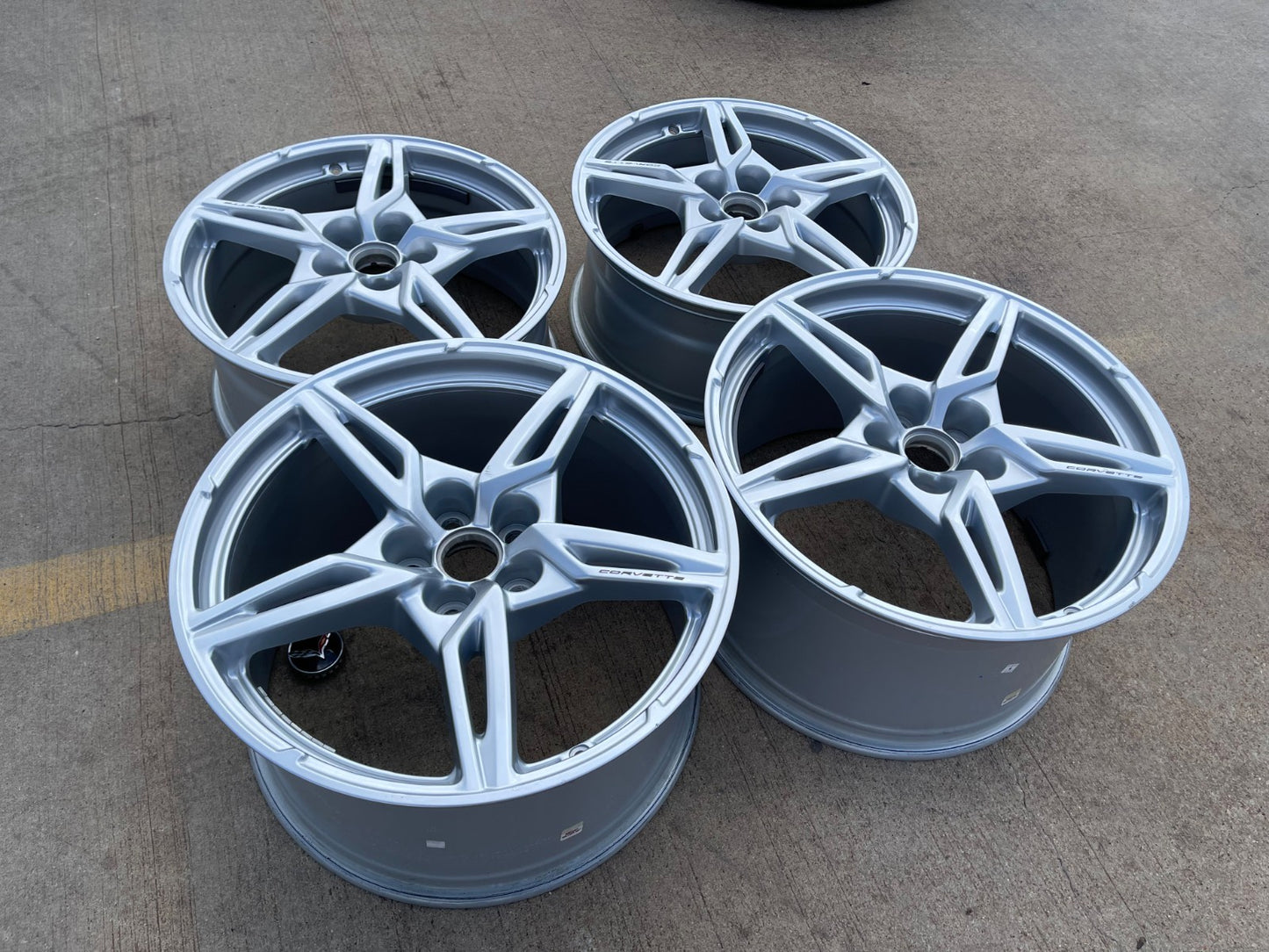 19" + 20" Chevy Corvette C8 OEM wheels rims 14007 14008 2023 2024 2025 2026