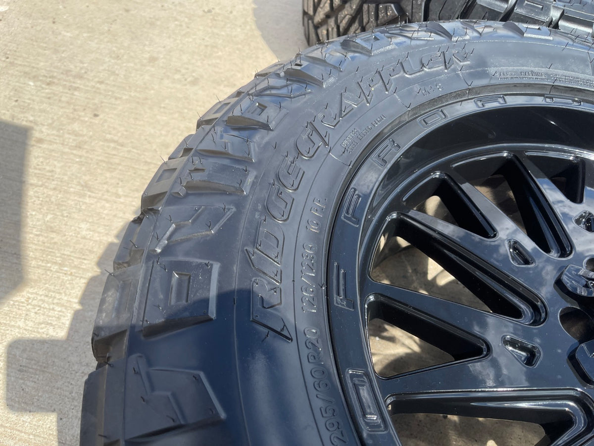 20" 20x9 TIS 547 Silverado Ford F-150 RAM wheels rims 6x139 6x135 +18 NITRO 34"
