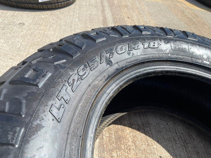 (1) 295/70/18 Nitto Ridge Grappler R/T tire 126Q E LT 10 PLY