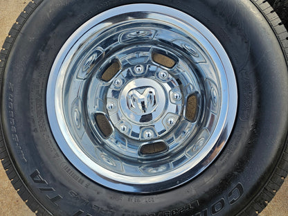 17" Dodge Ram 3500 Dually Laramie 8x200 wheels rims 2703 2704 OEM tires