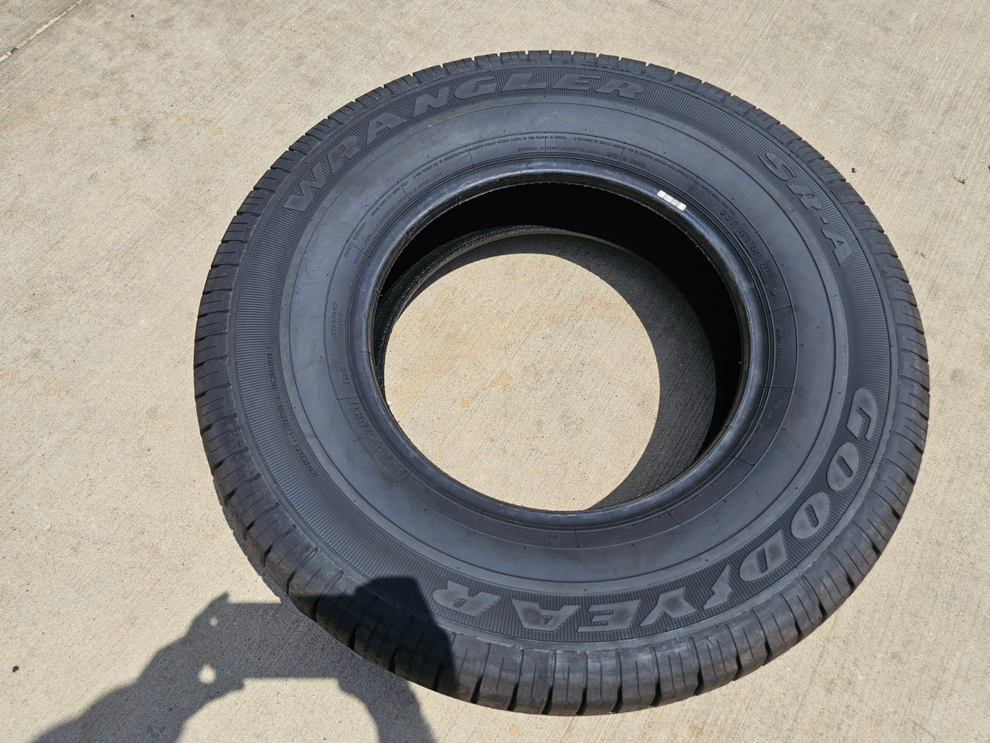 (1) 265/70/17 Goodyear Wrangler SR-A tire P265/70R17 113R M+S NEW